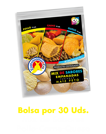 Bolsa por 30 Uds. Mix de Sabores (Pollo-Carne-Queso)