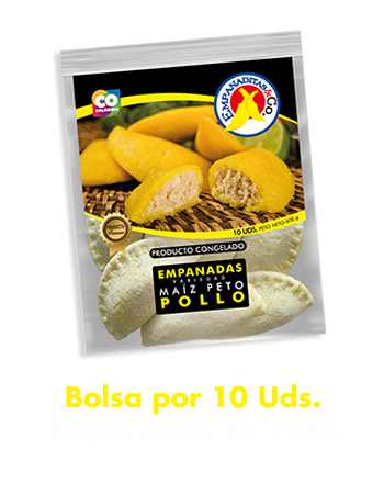 Bolsa por 10 Uds. Empanadas de Pollo